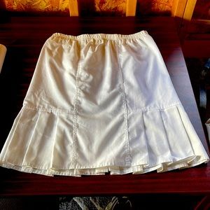 White skirt